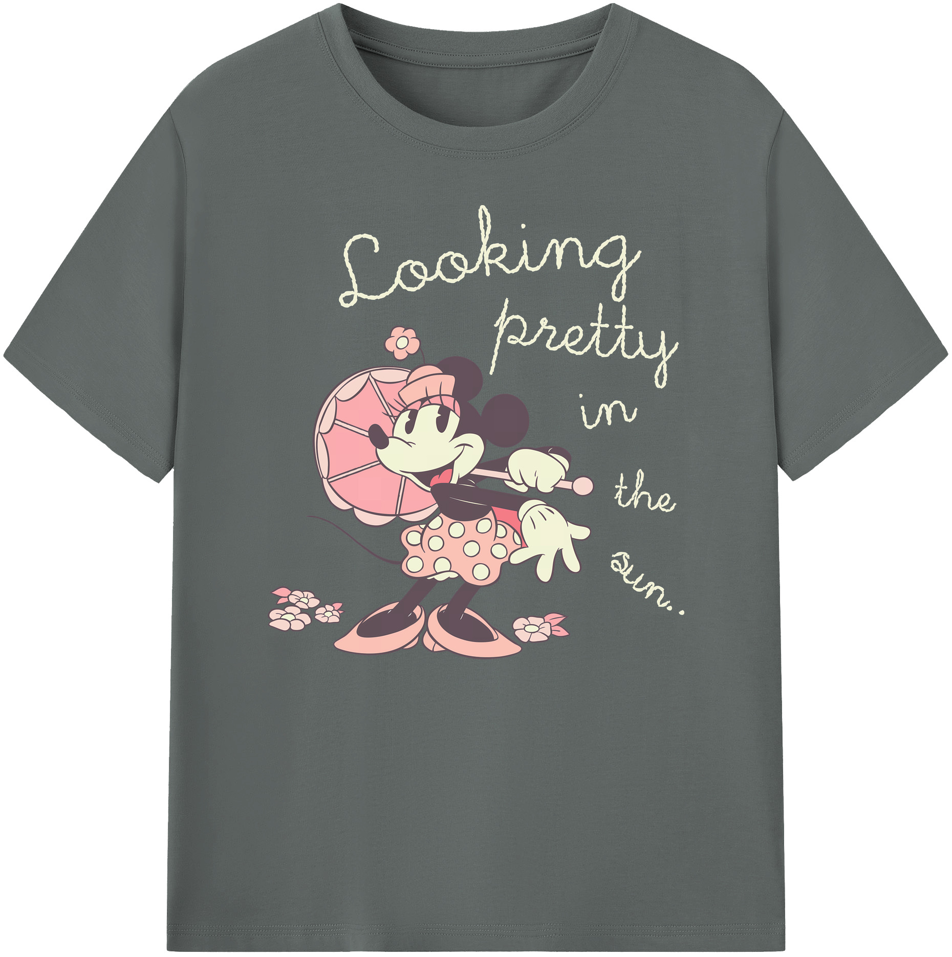 ミッキーマウス Mickey Mouse 綿100％ メンズ半袖Tシャツ｜肌触りやわらか＆通気性
